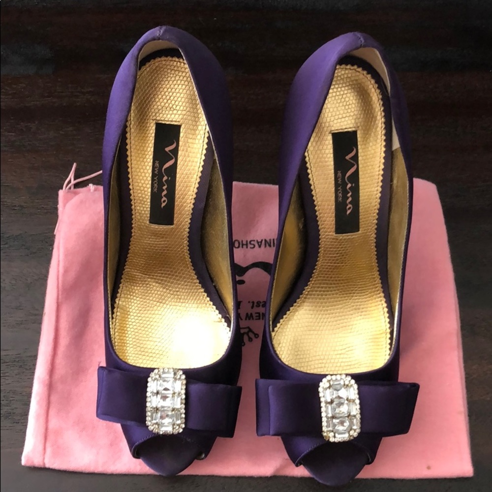 Nina purple heels